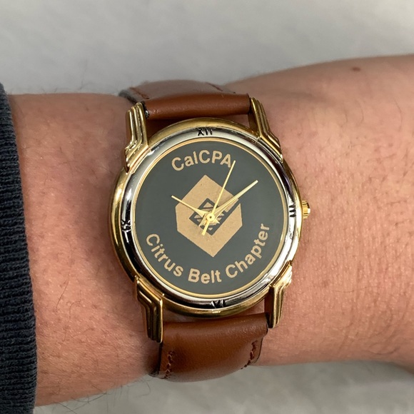 CAL CPA Citrus Belt Chapter Vintage Leather Watch TimeCaL Japan Quartz - Picture 6 of 7